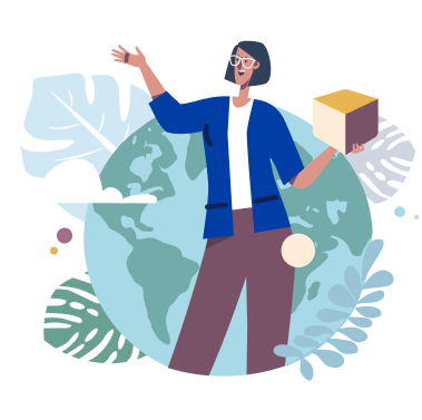 Illustration of a person becoming a P&G supplier